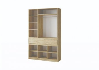 Шкаф 1500 мм Турин крафт/графит (ВВР) в Югорске - yugorsk.mebel-e96.ru