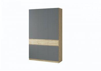 Шкаф 1500 мм Турин крафт/графит (ВВР) в Югорске - yugorsk.mebel-e96.ru