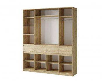 Шкаф 2000 мм Турин ЛДСП крафт серый/кашемир (ВВР) в Югорске - yugorsk.mebel-e96.ru