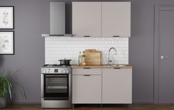 Кухонный гарнитур 1200 мм Венера кашемир ЛДСП (Олмеко) в Югорске - yugorsk.mebel-e96.ru