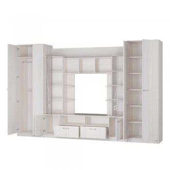 Стенка Венеция ясень белый (БТС) в Югорске - yugorsk.mebel-e96.ru