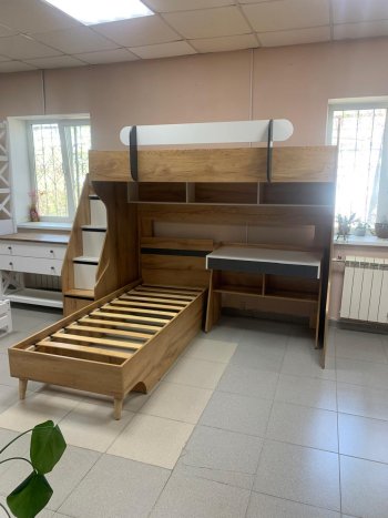 Кровать-чердак Омега-3 комп.2 в Югорске - yugorsk.mebel-e96.ru