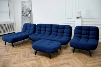 Диван Абри Синий в Югорске - yugorsk.mebel-e96.ru