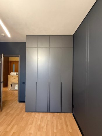 Шкаф 1600 мм 4-х створчатый Норд с антресолью графит (Миф) в Югорске - yugorsk.mebel-e96.ru