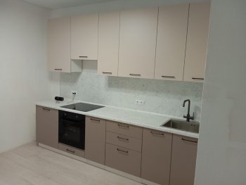 Кухонный гарнитур высокий Латте 3000 мм, Стол. 38 мм в Югорске - yugorsk.mebel-e96.ru