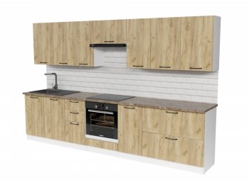 Кухонный гарнитур Янтарь 3000 мм (Герда) в Югорске - yugorsk.mebel-e96.ru