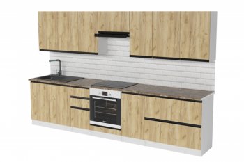Кухонный гарнитур Янтарь экстра 3000 мм (Герда) в Югорске - yugorsk.mebel-e96.ru