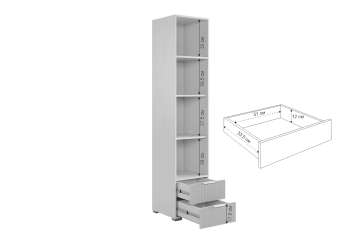 Шкаф однодверный 107.03 Зефир розовый (Мебельсон) в Югорске - yugorsk.mebel-e96.ru